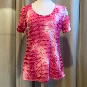 NWOT- Karen Scott Short Sleeve Tie-dyed Tee-Shirt Size XSmall